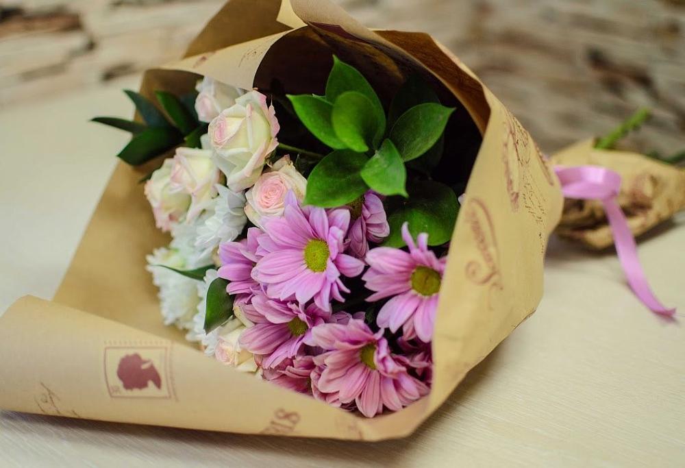 Букет цветов из: Розы и Хризантемы в Мстёре