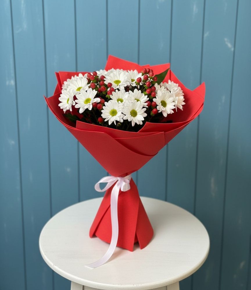 Букет цветов из: Хризантемы в Мстёре