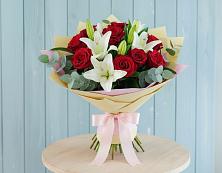 Букет цветов из:  Лилии и Розы в Мстёре