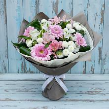 Букет цветов из:  Герберы, Альстромерии и Хризантемы #REPLACE_PRED# Мстёре