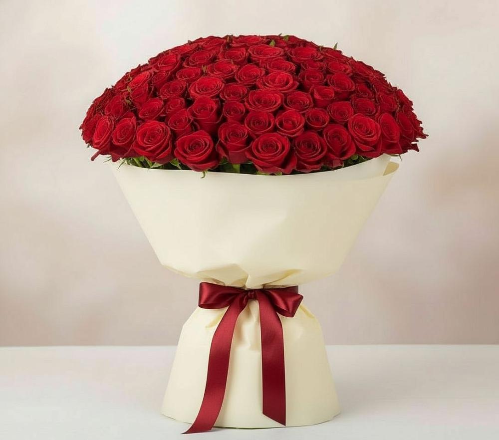 Букет 101 Красная роза Милано в Мстёре