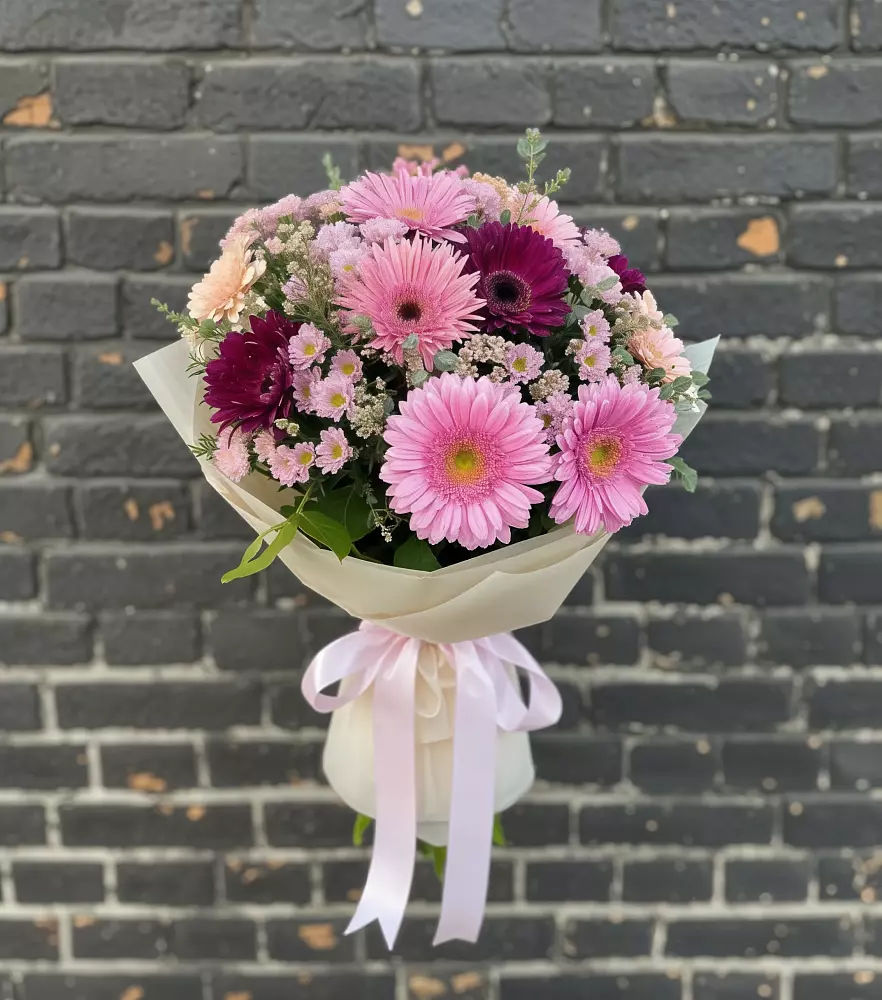 Букет цветов из: Герберы и Хризантемы в Мстёре