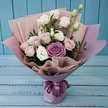 Букет цветов из:  Розы и Лизиантусы в Мстёре