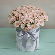 Цветочная композиция из Розы в шляпной коробке в Мстёре