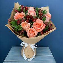 Букет цветов из:  Розы и Альстромерии в Мстёре
