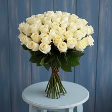 Букет 51 Белая роза Эдлесс Лав в Мстёре