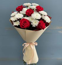 Букет цветов из:  Розы и Хризантемы в Мстёре