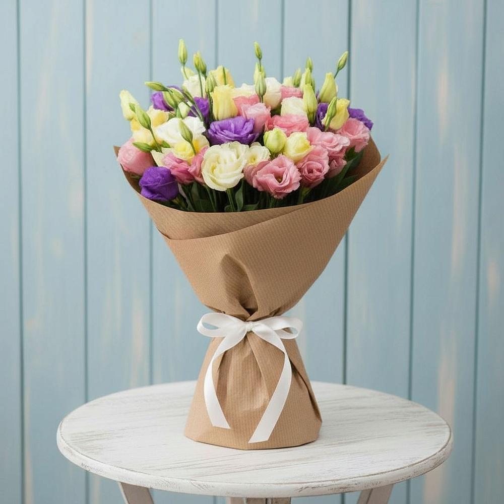 Букет цветов из: Лизиантусы в Мстёре