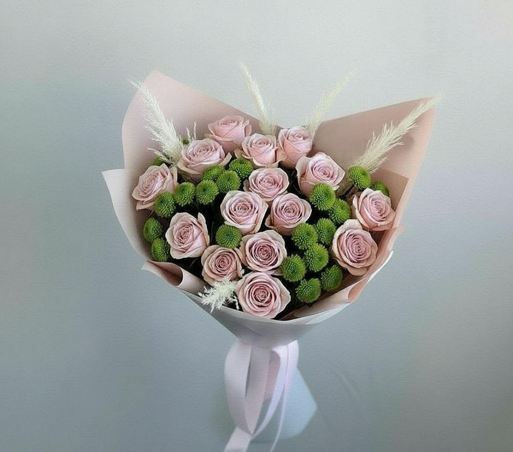 Букет цветов из: Розы и Хризантемы в Мстёре