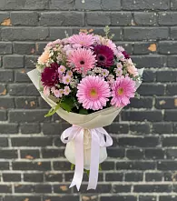 Букет цветов из:  Герберы и Хризантемы в Мстёре