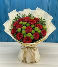 Букет цветов из:  Розы и Хризантемы в Мстёре