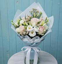 Букет цветов из:  Розы и Лизиантусы в Мстёре