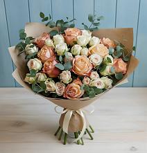 Букет цветов из:  Альстромерии и Розы в Мстёре