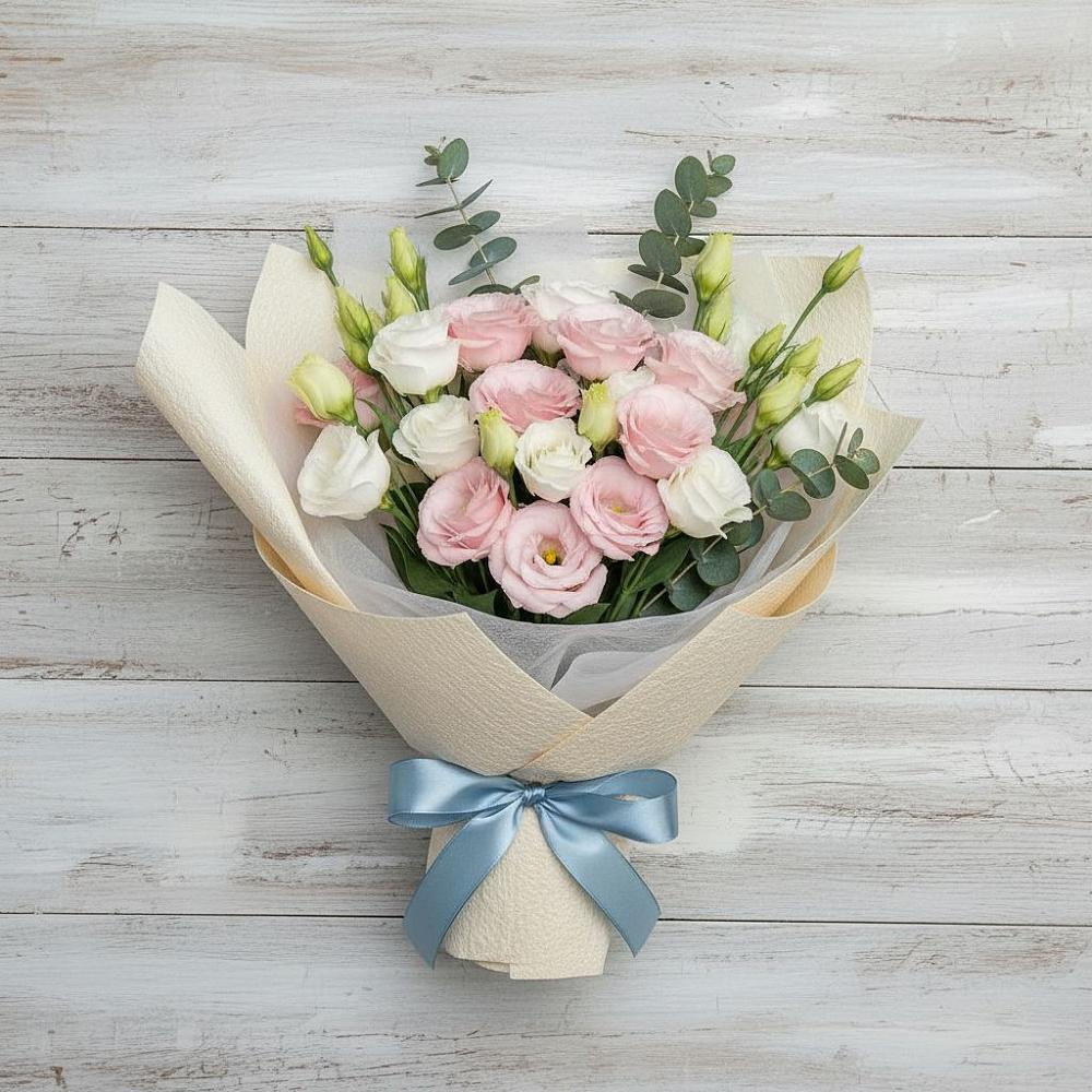 Букет цветов из: Лизиантусы в Мстёре